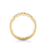 Artcarved Bridal Mounted with Side Stones Contemporary Diamond Wedding Band 14K Yellow Gold - 31-V1020Y-L.00 photo 3