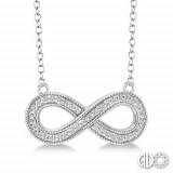 Ashi Diamonds Silver Infinity Pendant photo