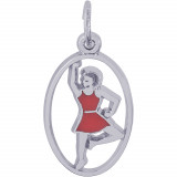 Sterling Silver 9 Ladies Dancing Charm photo