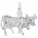Rembrandt Sterling Silver Cow Charm photo