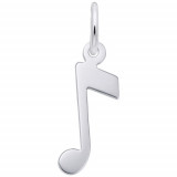 Rembrandt Sterling Silver Music Note Charm photo
