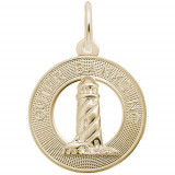 Rembrandt 14k Yellow Gold Outer Banks Lighthouse Charm photo