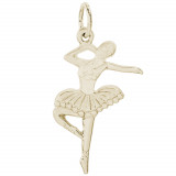 14k Gold Ballet Dancer Charm photo