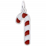 Rembrandt Sterling Silver Candycane with Color Charm photo