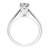 Artcarved Bridal Mounted with CZ Center Classic Solitaire Engagement Ring Pixie 14K White Gold - 31-V179DRW-E.00 photo 3