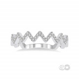 Ashi 14k White Gold Free Form Diamond Fashion Ring photo 2