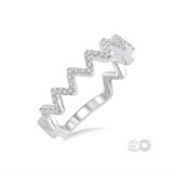 Ashi 14k White Gold Free Form Diamond Fashion Ring photo