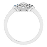 14K White 1/6 CTW Diamond Vintage-Inspired Ring - 124038600P photo 2
