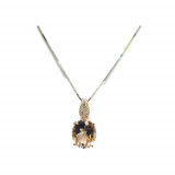 YCH 14k Rose Gold Morganite Necklace photo