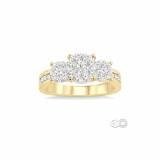 Ashi 14k Yellow Gold Lovebright Round Cut Diamond Engagement Ring photo 2