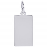 Sterling Silver Dog Tag Charm photo