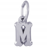 Sterling Silver Initial M Charm photo