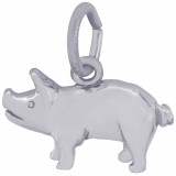 Sterling Silver Pig Charm photo