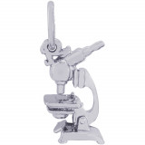 Sterling Silver Microscope  Charm photo