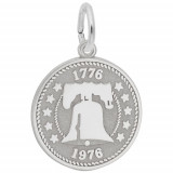 Rembrandt Sterling Silver Liberty Bell Charm photo