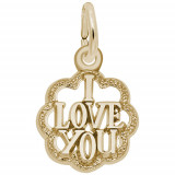 Rembrandt 14k Yellow Gold I Love You Charm photo