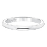 Artcarved Bridal Band No Stones Classic Solitaire Wedding Band Rory 14K White Gold - 31-V613W-L.00 photo 2