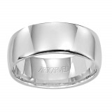 ArtCarved Palladium 8mm Low Dome Comfort Fit Wedding Band photo