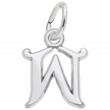 Rembrandt Sterling Silver Initial "W" Charm photo