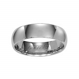 ArtCarved Palladium 5mm Low Dome Comfort Fit Wedding Band photo