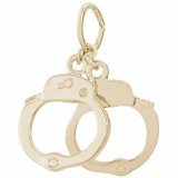 14k Gold Handcuffs Charm photo