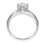 Artcarved Bridal Unmounted No Stones Classic Solitaire Engagement Ring Stacy 14K White Gold - 31-V402ERW-E.01 photo 3