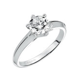 Artcarved Bridal Unmounted No Stones Classic Solitaire Engagement Ring Stacy 14K White Gold - 31-V402ERW-E.01 photo