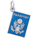 Sterling Silver Passport Charm photo