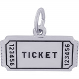 Sterling Silver Movie Ticket Charm photo