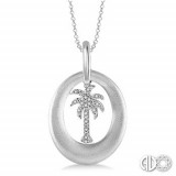 Ashi Diamonds Silver Plam Tree Pendant photo