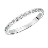 Artcarved Bridal Mounted with Side Stones Contemporary Dual Eternity Anniversary Band 14K White Gold - 33-V86C4W65-L.00 photo