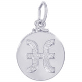 Sterling Silver Pisces  Charm photo