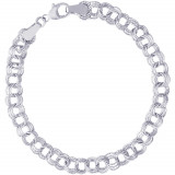 Sterling Silver 8 Inch Charm Bracelet photo