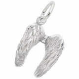 Rembrandt Sterling Silver Mini Angel Wings Charm photo