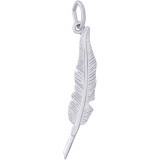 Sterling Silver Feather Pen Charm photo