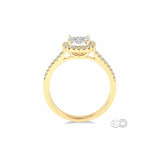 Ashi 14k Yellow Gold Round Shape Diamond Lovebright Engagement Ring photo 3