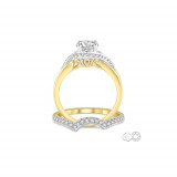 Ashi 14k Yellow Gold Diamond Bridal Set photo 3
