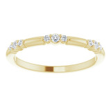 14K Yellow 1/10 CTW Diamond Stackable Ring - 124033601P photo 3