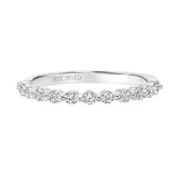 Artcarved Bridal Mounted with Side Stones Diamond Anniversary Band 14K White Gold - 33-V9214W-L.00 photo 2