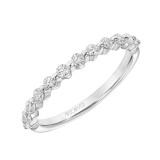 Artcarved Bridal Mounted with Side Stones Diamond Anniversary Band 14K White Gold - 33-V9214W-L.00 photo