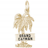 14k Gold Grand Cayman Palm W/Sign Charm photo