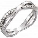 14K White 1/5 CTW  Diamond Infinity-Inspired Ring - 122898600P photo