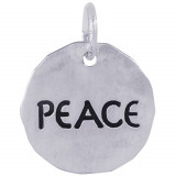 Sterling Silver Peace Charm Tag Charm photo