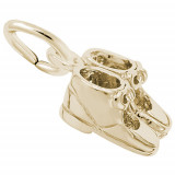 Rembrandt 14k Yellow Gold Baby Shoes Charm photo 2