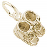 Rembrandt 14k Yellow Gold Baby Shoes Charm photo