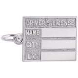 Rembrandt Sterling Silver Driver's License Charm photo