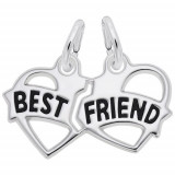 Rembrandt Sterling Silver 2Pc Best Friends Charm photo