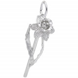 Rembrandt Sterling Silver Daffodil Charm photo