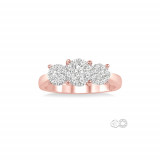 Ashi 14k Rose Gold Lovebright Round Cut Diamond Engagement Ring photo 2