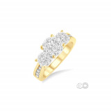 Ashi 14k Yellow Gold Lovebright Round Diamond Engagement Ring photo